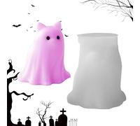 Moldes De Vela De Halloween - Moldes De Silicona Fantasma De Calavera, Halloween Chocolate Ghosts Mouldss - Molde Para Hornear En Forma De Fantasma De Cavidad Para Hacer Cubo De Hielo, Gelatina, Jabón