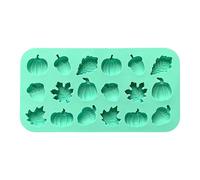 Moldes De Vela De Otoño - 20.4x10.8x1.3 Cm 18 Cavidad Melagro De Silicona Hojas De Cuerno De Pino, Mini-SOAL SOAT DE RESINA | Para La Decoración De La Fiesta De Halloween Pro