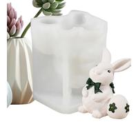 Moldes De Vela De Pascua De Silicona,Herramienta Para Manualidades De Huevos De Conejo De Pascua - Molde Para Resina Epoxi,Para Fiestas, Artesanías De Resina, Arcilla, Chocolate, DIY, Familia Y Amig