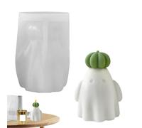 Moldes De Vela De Silicona | Molde Para Fundición Manual,Forma Calabaza y Fantasma para Manualidades en Cera Cemento Yeso Resina para Decoradores y Organizadores de Eventos Estacionales