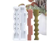 Moldes de vela, forma de columna de onda larga, forma de fácilmente extraíble para desmoldar fácilmente, para la fabricación de velas perfumadas, diseño de creativa, decoración de viviendas