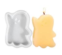 moldes de velas de Halloween Molde de figura de calavera 3D de Halloween