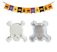 Moldes De Velas De Halloween - Molde De Silicona Para Aromatizador De Coche - Molde Manual Para Yeso Arcilla Resina Epoxi Decoración Colgante Repostería Chocolate Artesanías Hogar Arte Fiesta