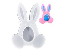 Moldes de velas de Pascua de silicona, molde de silicona para conejo de Pascua | Molde de huevo de conejo de Pascua,Artesanía de arte de moldeo antiadherente para jabón, vela, chocolate, yeso, adornos