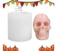 Moldes De Velas De Silicona Cráneo,Molde De Vela De Calavera, Moldes de velas de calavera para hacer velas, Herramientas de decoración de pasteles con forma de calavera, lindos moldes para velas para