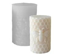 Moldes de velas de silicona en relieve para fabricación de panal de abeja de silicona con forma de cilindro de jabón hecho a mano de resina epoxi