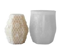 Moldes de velas de silicona en relieve para fabricación de panal de abeja de silicona con forma de cilindro de jabón hecho a mano de resina epoxi