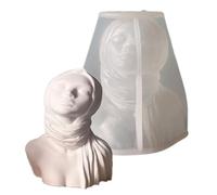 Moldes de velas de silicona para estatuilla femenina, escultura artística de resina epoxi para jabón, decoración de yeso, grado alimenticio