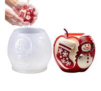 Moldes de Velas Navideñas Figura 3D de Fruta, Escultura, y Manualidades | Moldes para velas en silicona Para centro de mesa festivo, manualidades, decoración artística y vaciado