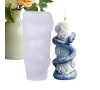 Moldes de velas para hacer velas, plantilla epoxi 3D resistente al calor, molde de serpiente de silicona, forma de fundición sin esfuerzo, herramienta decorativa para manualidades, molde de jabón