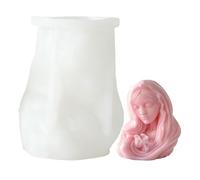 Moldes de velas, silicona antiadherente Jesús María | Formas resistentes al calor para hacer velas - Para mujeres adultos amantes de las manualidades resina yeso jabón arcilla hormigón postre