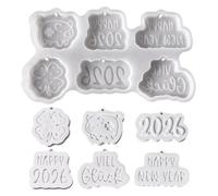 Moldes epoxi de resina de silicona - molde artesanal de silicona de 9,5 Cm, moldes antiadherentes de fácil liberación para colgantes | Moldes de resina de silicona lavables en lavavajillas