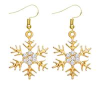 Moldes Fabricante Taladro Joyería Flor Snowflake Pierced Hook Dangle Earrings Jewelry For Christmas Masa Molde Alicates Joyería, talla única, Zinc alloy, Sin piedra preciosa