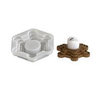 Moldes flexibles de silicona para portavelas, plantillas para principiantes para creaciones de cera/yeso y moldes para portavelas de flores S