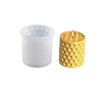 Moldes for velas de burbujas 3D, bolas cilíndricas silicona, suministros for fabricación, bricolaje, postre horneado, molde for aromaterapia, 2 uds para Velas(White04)