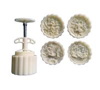 Moldes funcionales para pasteles de de 125 g con 4 sellos únicos para hornear pasteles, herramienta para hornear hermosos postres en hogar, festivales