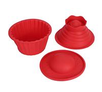 Moldes gigantes para magdalenas, antiadherentes, juegos de horneado de magdalenas gigantes, aptos para lavavajillas, moldes de silicona para magdalenas grandes para herramientas de horneado de bricola