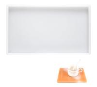 Moldes Grandes Resina Epoxi Rectangular 25 x 15cm Bandeja de Resina Epoxi Fácil Desmoldeo Bandeja de Moldes de Silicona para Bandeja de Té de Frutas, Posavasos, Decoración Del Hogar Manualidades