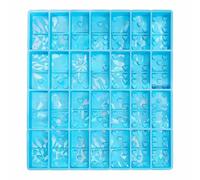 Moldes Holográficos for Chocolate, Molde De Silicona Y Resina Holográfico Policarbonato Barra Chocolate Profundo, Ceras Fundidas Hornear, Moldes Gruesos Fáciles Desmoldar(Blue)