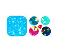 Moldes Holográficos Para Posavasos Con 4 Agujeros Almohadilla Taza Resina Epoxi De Forma Redonda Silicona Hacer Posavasos Molde Silicona Hacer Tapetes