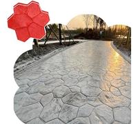 Moldes Hormigon Impreso Moldes de Estampado para Pavimentos de Piedra y Hormigón con Asas, Alfombrilla de Textura para Impresiones en Cemento, Almohadilla de Estampado Decorativo(2pcs)