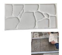 Moldes Hormigon Impreso Moldes de Impresion de Hormigon Realista Blanco, Pequeño Patrón de Piedra Sellos de Hormigón Molde de Laja, Patio de Jardín Decorativo Piso de Cemento Texturizado Almohadillas