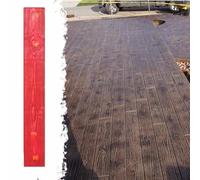 Moldes Hormigon Impreso Poliuretano Mat de Hormigón Estampas de Madera de Sello, Molde de Impronta de Cemento de Patrón de Textura Realista, Formas de Los Pisos de Cemento Rectangulares de 47.2 "× 6"(