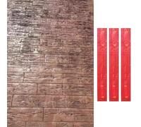 Moldes Hormigón Impreso Sellos de Poliuretano para Yeso de Hormigón, Estera de Textura Estampada de Hormigón y Madera de 120 cm X 15 cm, Moldes de Hormigón para Paisajismo en El Suelo Al Aire Libre(Co