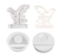 Moldes huecos para candelabros con base para hacer portavelas, portavelas para decoración del hogar, moldes de ambiente pacífico