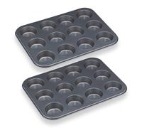 Moldes magdalenas bandejas para muffins reutilizable antiadherente 4 piezas