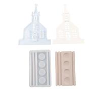 Moldes Manualidades Fáciles Silicona Molde Silicona Fabricación Manualidades Forma Iglesia Región Moldes Adorno Para Los Entusiastas Del Arte Elaboración Silicona