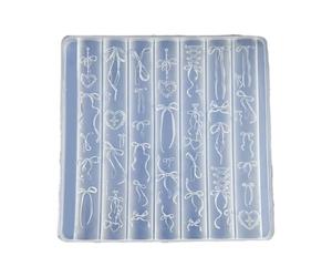 Moldes multifuncionales para uñas, molde para estilismo, accesorios para uñas con tema Retro, moldes adecuados para accesorios de mejora, molde para joyería Unguis