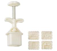 Moldes multiusos para pasteles de luna con 4 sellos artísticos para hacer pasteles de luna y dulces delicias y decoración de postres