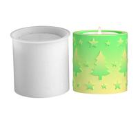 Moldes navideños - Columna de árbol en relieve Herramientas de manualidades | de almacenamiento de moldes de silicona | para decoración del hogar, de vacaciones, regalos de invitados