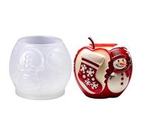 Moldes navideños en silicona Matriz 3D Con Forma Frutal Escultural | Moldes para velas en silicona Para centro de mesa festivo, manualidades, decoración artística y vaciado