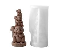Moldes Para Animales: Lindo Diseño De Silicona Apilable En 3D, Herramienta De Fundición De Resina Reutilizable | Molde Para Hacer Velas Antiadherente De Calidad, Accesorio Decorativo De Artesa