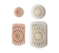 Moldes para aretes de flores para arcilla suave, manualidades, accesorios aptos para niños, suministros para hacer joyas