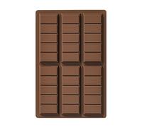 Moldes para barras de chocolate, forma rectangular de silicona con 6 cavidades para chocolate, molde para la fabricación de postres, para cocina, vacaciones, fiestas, reuniones, postres, dulces,
