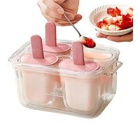 Moldes Para Cake | 4 Cavidades Reutilizables de Alimentario y Fácil Desmolde - Molde para Hacer Helados | Para Postres Refrigerador Hogar Cocina De Verano Picnic Y Encuentros