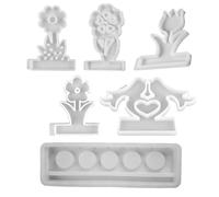 Moldes para candelabros de flores, soporte para pájaros con base para manualidades, decoración de habitación creativa