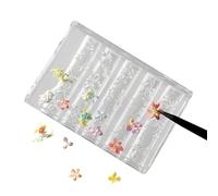 Moldes Para Charms De Uñas - Herramienta Reutilizable de Manicura para Decoración DIY | Moldes De Flores 3D Para Adornos Uñas,Salón, Viajes, Citas, Mujeres, Chicas, Principiantes Y Manicuristas