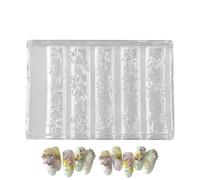 Moldes Para Charms De Uñas,Herramientas De Manicura DIY Reutilizables De Decoración | Moldes De Flores 3D Para Adornos Uñas,Salón, Viajes, Citas, Mujeres, Chicas, Principiantes Y Manicuristas