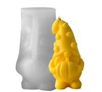 Moldes Para Chocolate De Halloween,Molde 3D De Gnomo Calabaza | Molde De Gnomo Reutilizable Para Manualidades De Otoño Y Acción De Gracias Para Jabón Resina Arte Cake Y Favores De Boda
