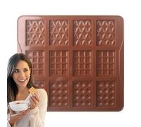 Moldes Para Chocolate - Molde Cuadrado Desmontable de 12 Cavidades - Para Hacer Postres - Para Uso En Galletas Gelatina Fiestas Cocina Postres Caramelos Reuniones