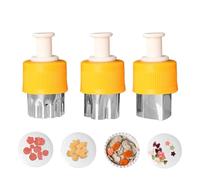 Moldes Para Cortar Pequeños: Cortador De Formas De Vegetales De 2,5x2,5x6 Cm, Cortadores De Patrones De Queso, Mini Sellos De Pastelería, Herramientas De Guarnición De Alimentos | Cortador De