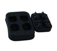 Moldes para cubitos de hielo extragrandes - Juego de 2 cuencos cuadrados grandes | Silicona para cubos de fusión lenta claros - perfectos para cócteles, whisky, vino fresco - y apilables (juego