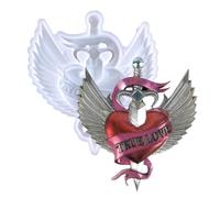 Moldes para decoración de pared de resina, moldes de silicona para resina, moldes de silicona para adornos artísticos de pared con alas, Artesanía hecha a mano con alas de amor que hace moldes pe