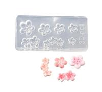 Moldes para decoración de uñas, moldes de flores, plantilla para manicura, decoraciones artísticas para uñas, plantilla de manicura, herramienta de silicona