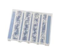 Moldes para decoración de uñas, plantilla de silicona, herramienta de diseño de uñas, tema de flores, moldes hechos a mano de silicona para creación de manicura, plantilla de arte flexible