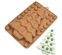 Moldes para dulces de árbol de Navidad, moldes de chocolate para árbol de Navidad, moldes de hornear de Navidad para chocolates que hacen que tu experiencia de horneado sea agradable e inolvidable